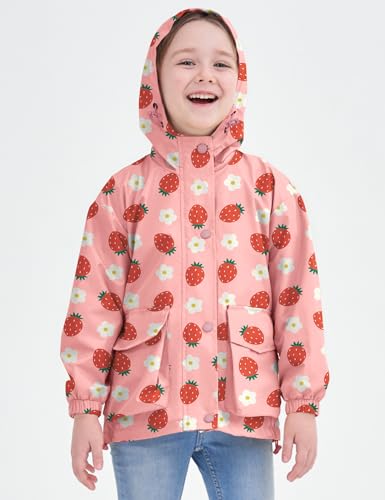 Avoogue Toddler Rain Jacket Windbreaker Lined Raincoat Waterproof Hooded Lightweight Rain Coats With Pockets 4-12T - Image 3