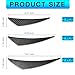 Arwrilt 6 PCS Car Bumper Spoiler Canards Kit, Self-Adhesive Front Bumper Lip Splitter, Auto Body Anti-Scratch Diffuser Spoilers Decoration, Universal Cars Modification Body Kit (Carbon Fiber Black)