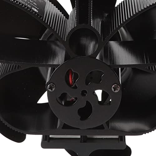Zerodis Ventilador de lareira, 6 lâminas de baixo ruído, resistência ao desgaste, ventilador de fogã