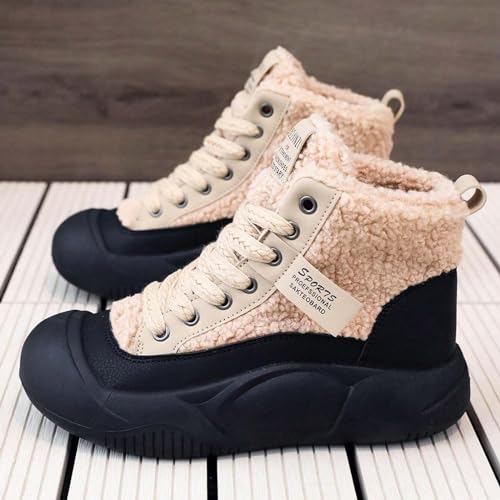 Winter Velvet Cotton Shoes - Thick Sole Casual Snow White Mens Shoes4