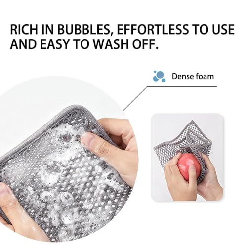 Lumi Zenva® 2 x Teigtuch Reinigungstücher Netztuch – Spüllappen waschbar für hartnäckige Küchenverschmutzungen – Wiederverwendbare Putztücher aus Mesh – Ideal für Haushalt & Bäcker