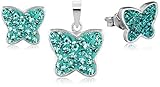 Der zauberhafte Stern und Schmetterling Schmuck ist mit funkelnden Kristallen von Swarovski besetzt