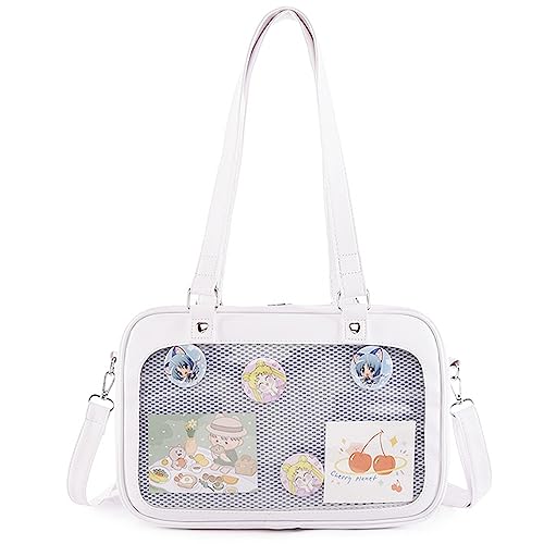 Image of TTCAYU Ita Bag Crossbody kawaii Pin Display Bag with Insert Ita Messenger Bags Japanese Handbag Shoulder JK Purse for Girl