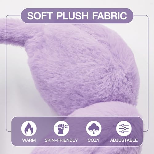 Cute Animal Earmuffs for Girls Women Winter Soft Plush Ear Warmers Outdoor Ear Muffs With Cat Ears2