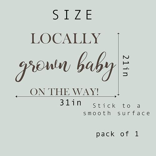 Vinilo Decorativo «Locally Grown Baby On The Way» 31x21 pulgadas miniatura 5