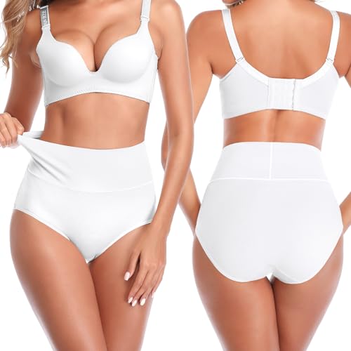 Image of UMMISS Womens Underwear,Cotton High Waist Underwear for Women Full Coverage Soft Comfortable Briefs Panty Multipack