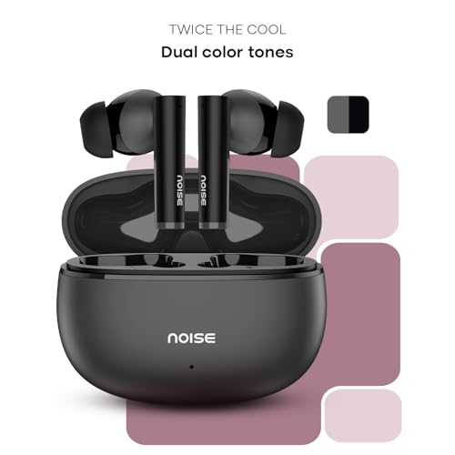 Image of Noise Buds VS501 in Ear Truly Wireless Earbuds with 50H of Playtime, Quad Mic ENC, 10Mm Driver, Dual Device Pairing, Dual Color Tones, BT V5.3 (Pebble Black)