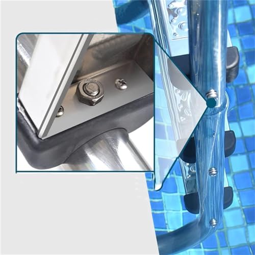 Escalera para piscina con 3 peldaños de acero inoxidable miniatura 3