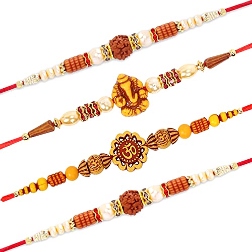 Riddhika Ventures Religious and Designer Pearl Rakhi with Roli Chawal and Greeting Card (H1H1I1F1) (B07DZLNHVT) Amazon Price History, Amazon Price Tracker
