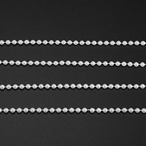 4mm 40m Faux Pearl Beads Chain String for DIY Wedding Garland Party Decor, Home Decoration, Bridal Bouquet, Chandelier - Image 3