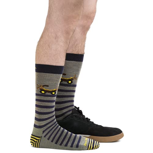 Darn Tough Men's Animal Haus Crew Lightweight Sock (Style 6066) - Deep Water, Medium3