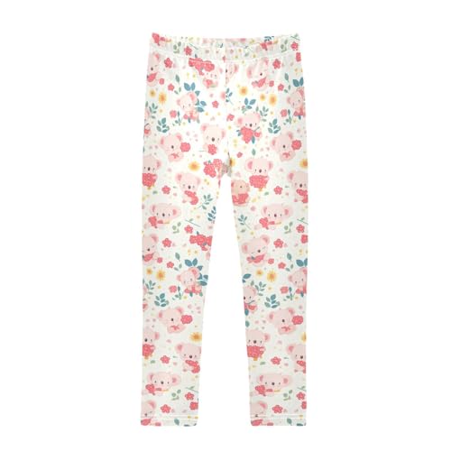 Koala Cute Baby Toddler Baby Girl Cotton Pants Stretch High Waisted Sweatpants Gym