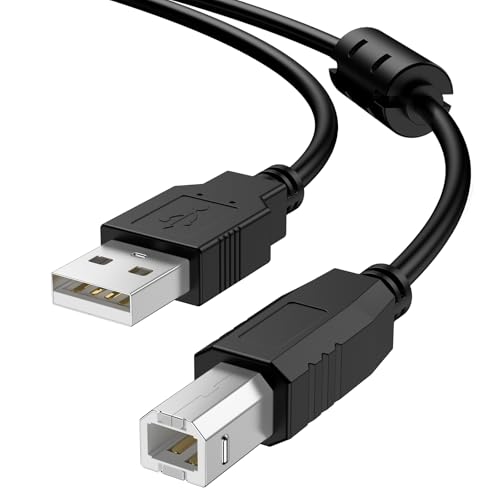 Vancle USB Druckerkabel 1.5M, USB-A auf B-Stecker, USB 2.0 Typ B Kabel Anschlüsse Vergoldet, Drucker Kabel für HP, Canon, Epson, Dell, Samsung, Dell und mehr (1.5M) Vancle USB Druckerkabel 1.5M, USB-A auf B-Stecker, USB 2.0 Typ B Kabel Anschlüsse Vergoldet, Drucker Kabel für HP, Canon, Epson, Dell, Samsung, Dell und mehr (1.5M)