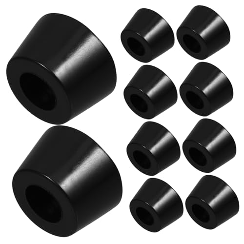 Balacoo 10 Pack Washing Machine Anti-Vibration Pads Thin Non-Slip Screw-in Floor Protectors for Appliances Furniture Risers