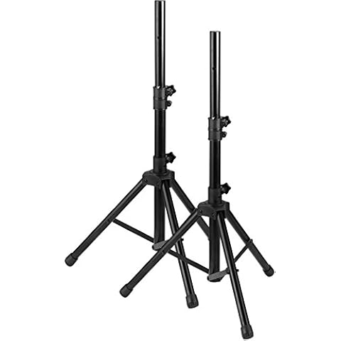 Ibiza SS01B-MINI 2 x 1.20 m Speaker Stands/Bag Set Cover