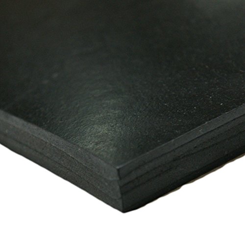 Small Parts 33-007-500-006-006 SBR (Styrene Butadiene Rubber) Sheet, 70 Shore A, Black, Smooth Finish, No Backing, 1/2" Thickness, 6" Width, 6" Length