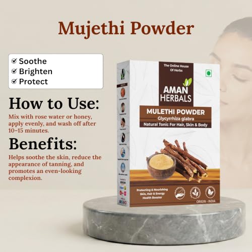 Image of Natural Skincare Set with Kasturi Haldi, Sandalwood, Mulatani Mitti, Orange, Mulethi, Beetroot, Neem Powder, Aloe Vera Gel, Rose Water for Face and Body Care Face Pack (8 Combo 1100gm)