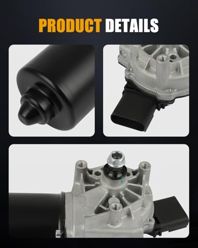 Image of ROADFAR Universal Front Windshield Wiper Motor - 12V, 4 Pins, Fit for 2004-2008 For Chrysler Pacifica - Replaces OEM #5102228AA - Easy to Install, Durable Design