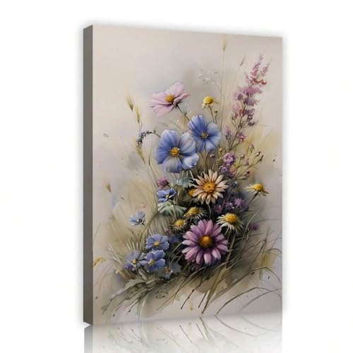 Affiches impressions 50x70cm fleurs sauvages colorees decoration murale salon moderne