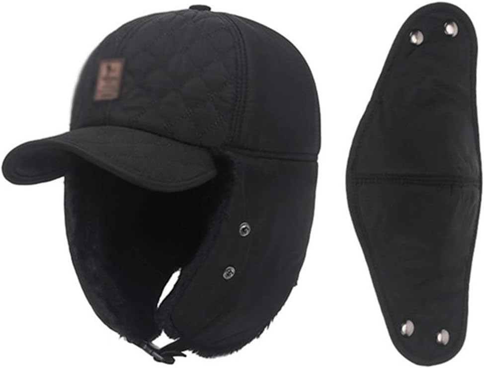 Winter Men Women Velvet Fluffy Bomber Hats Warm Earmuffs Hat Thermal Ski Cap Cold Proof Riding Caps