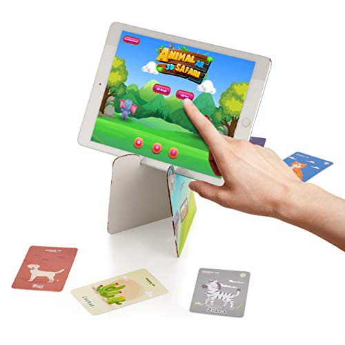 Image of SPARTAN KIDS Animal Flash Cards for Kids | Educational Flash Cards | 42 Interactive Animal Cards with 3D AR, Sound & Voice | Preschool Learning Toys | Brain Development Toy for Toddlers