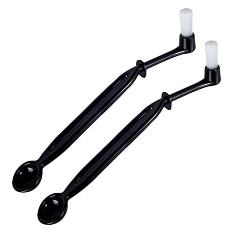 YOEGO Coffee Machine Brush Cleaner Nylon Espresso Machine Brush Coffee Cleaning Tool with Spoon for Coffee Tool Barista Home Kitchen(2 Pack) Cover