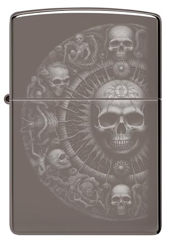 Encendedor Zippo Skull Mandala Black Ice miniatura 2