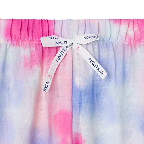 Nautica Girls Pajama Pants and Short Sleeve Sleep Shirt Sets | 2 Piece Top and Bottom Sleepwear for Kids Pajamas for Girls3