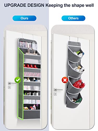 Over The Door Organizer Storage - 6 Shelf Hanging Storage Door Organizer With 8 Large Capacity Pockets,Anti Tilt Behind Door Organizer For Pantry,Nursery,Bathroom,Bedroom,Kitchen,Dorm,Camper,1 Pack #TOP2