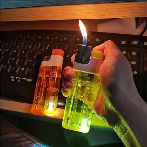 Encendedor transparente duradero y recargable miniatura 3