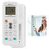 Mando a distancia universal para aire acondicionado K-1028E - 1000 en 1, pantalla LCD digital, compatibilidad extendida con 1000 marcas, alcance de 10 m, no requiere programación