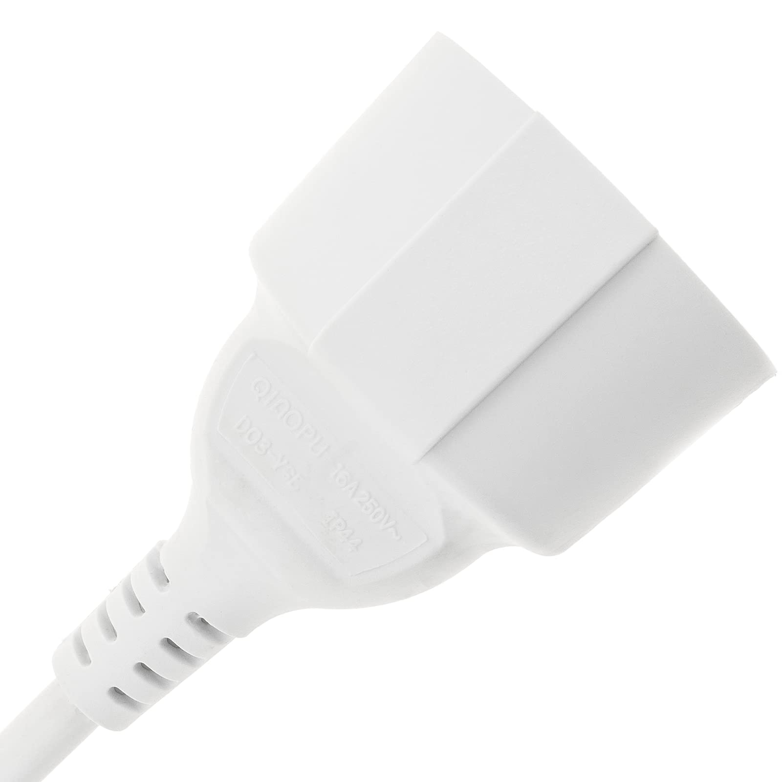 BeMatik - Prolongador de Cable eléctrico schuko Macho a Hembra de 10 m Blanco