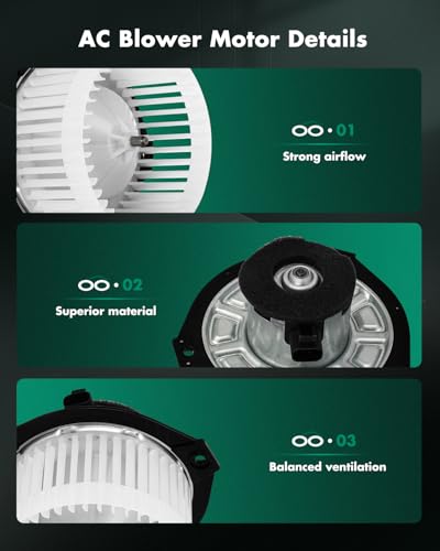 Image of SCITOO HVAC Heater Blower Motor Front Fit For Buick,For Chevrolet,For GMC Models - For Envoy 2002-2005,For Rainier 2004-2005,For Trailblazer 2002-2005 Replacement For # 700231
