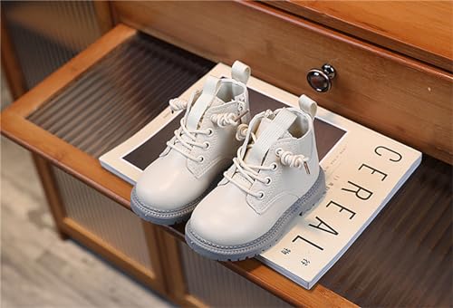 He&Yingmin Toddler Girl Boots Bright Color Side Zipper Cute Ankle Kids Boots4