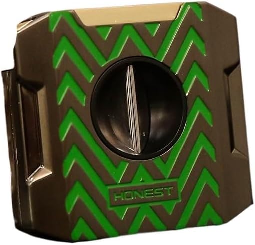 JDIME Cigar Cutter V-Cut Metal Blade Hole Punch Needle Support Stand Pocket Smoking Tool Case Stainless Steel(D)