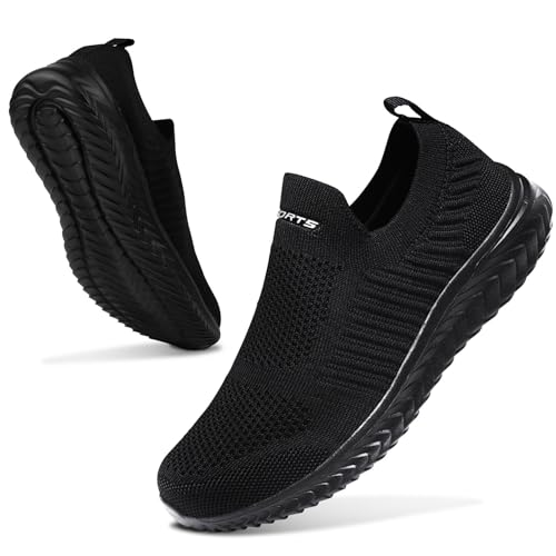 Basket Femme Respirantes Slip on pour Sneakers Femmes Chaussure de Running Fitness Légères...