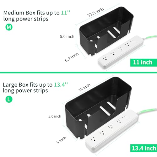 Cord Organizer Box, Cable Hider For Power Strips, Surge