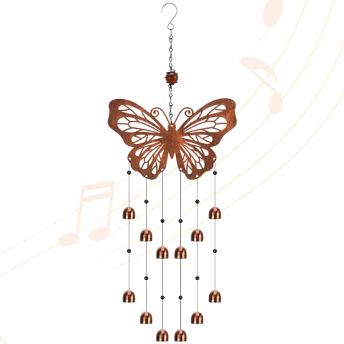Xialvyu Metall Schmetterling Windspiel, Schmetterling Dekor Garten,...