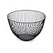 LdawyDE Frutero, Fruteros de cocina, Cesta de frutas, Frutero metal, Frutero negro, Simple y moderno, redondo hueco, gran capacidad, para frutas, refrigerios, toallas, cosas pequeñas (Negro, 1 Pieza)