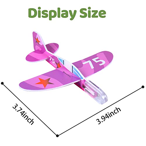 Manmel ZFJ-50 Pcs Foam Gliders Planes Toys For Kids, Paper Airplane thumb #2