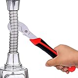 ↠【Se siente cómodo de usar】Con un diseño ómico de mango corto, la llave autoajustable se siente cómoda de usar y el mango se puede fijar firmemente en la mano sin deslizarse.