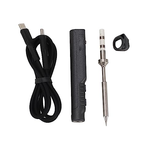 Soldador eléctrico TS100 DC, Kit de soldadura de soldador eléctrico digital portátil 12V 24V 65W 6.5 pulgadas para reparación de desorden
