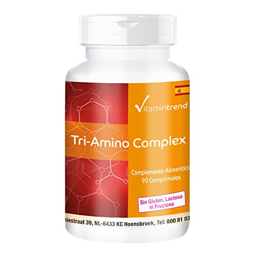Triamino Komplex – Aminoácidos Complex – Arginina, Ornitina y Lisina – Vegano – 90 comprimidos – Crecimiento muscular y reducción de grasa | Vitamintrend®