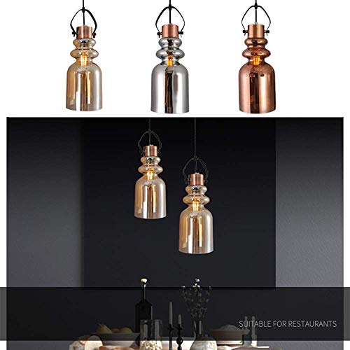 Lustre postmoderne LED en verre dépoli et métal pour chambre - 3