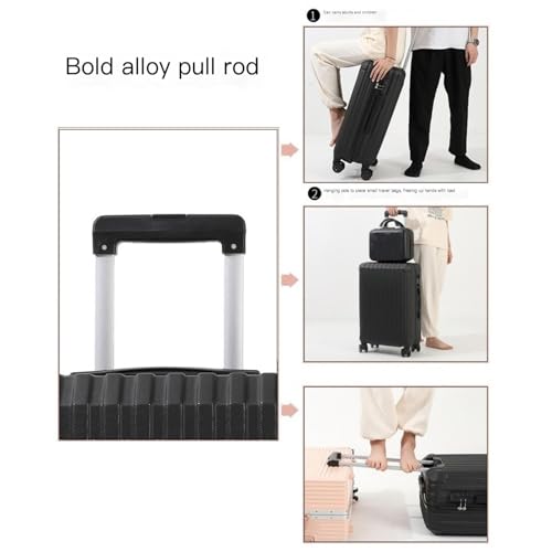 Suitcase Luggage Large Capacity Trolley Case Durable and Strong Password Suitcase with 360° Universal Wheels Suitcases Large (Color : B, Size : 22in)4