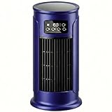 Aire Acondicionado Portátil sin Tubo, Climatizador Evaporativo, Ventilador de Torre Silencioso con Agua, Mini Enfriador de Aire para Hogar y Oficina, Violeta Oscuro