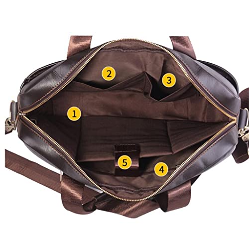 JSEIAJB Briefcase Male Layer Cowhide Crossbody Bag Large Capacity Business Travel Handbag Multifunctional4