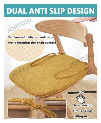 Coussin de chaise avec liens idéal contre les assises rigides