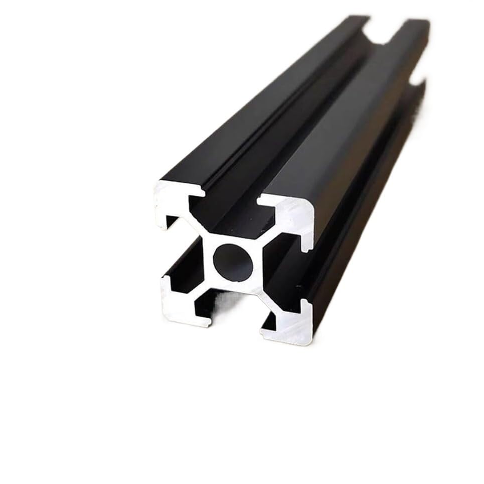 Extrusions d'aluminium de fente en T 2020 noir 4pcs 550mm