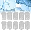 10Pcs 10ml Borosilicate Glass Beakers Clear Scale Laboratory Cup Thick Experimental Graduated Cylinder Cup with Clear Scale Line for Science Lab